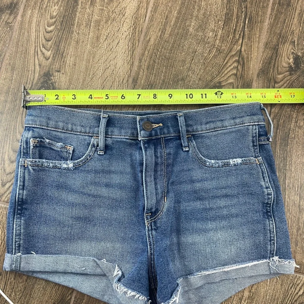 Hollister Short-Short Womens‎ 7 W28 Blue Vintage Stretch High Rise Fest Coast
